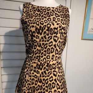Banana Republic - Leppard Print Sleeveless Peplum Top, Size S